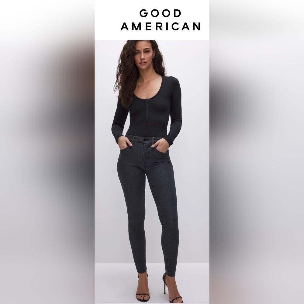 GOOD American Good Legs Jean's, Size 6/28 - Picture 3 of 16